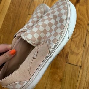 Light pink and white shoes